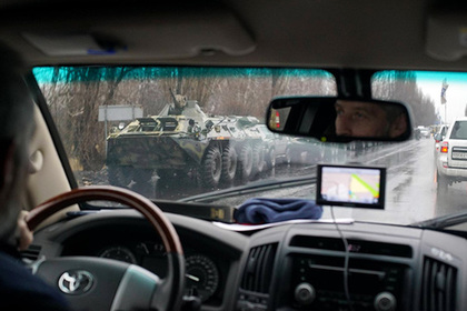 Из Донецка в Луганск выехала бронетехника