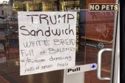 Трампа затроллили сэндвичем с русским соусом и маленьким огурчиком