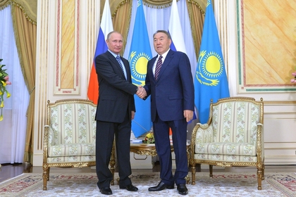 Путин и Назарбаев вместе покатались на лыжах