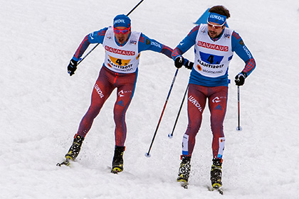 Российские лыжники завоевали серебро в эстафете на чемпионате мира