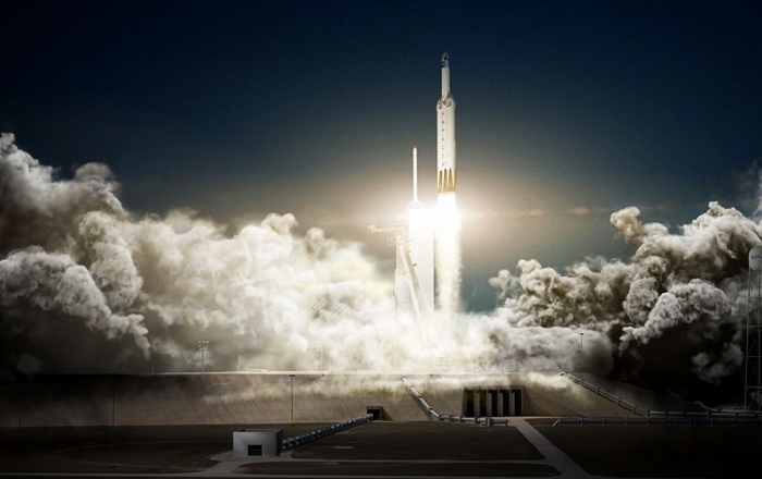 Ближе к звездам: наземные испытания Falcon Heavy прошли успешно